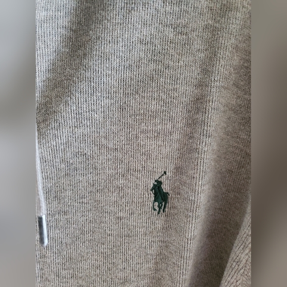 Polo Ralph Lauren Jacket Men's Hooded Full Zip Knit Long Sleeve Large Blue tag - Picture 3 of 12